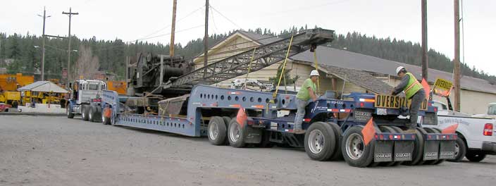 crane move on truck